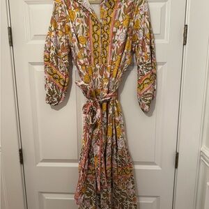 Sue Sartor Floral Flounce Dress